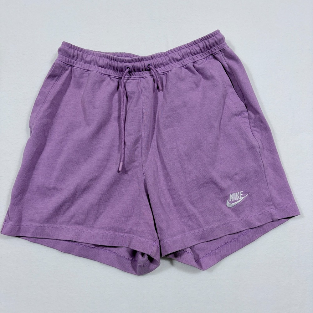 Nike Shorts Womens Sz S Purple Sportswear Cotton Jersey Active Sweat CJ3754 Club